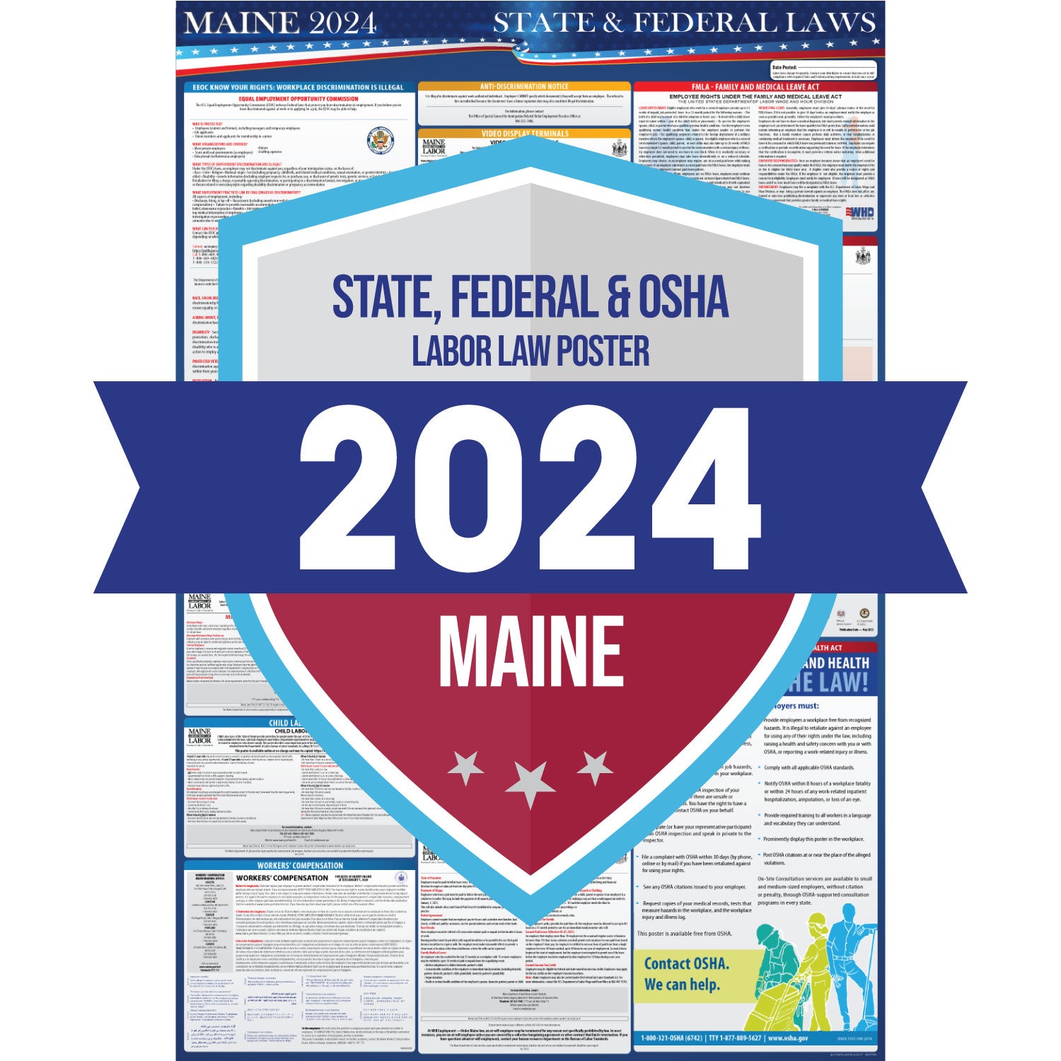 Maine Labor Law Poster State Labor Poster