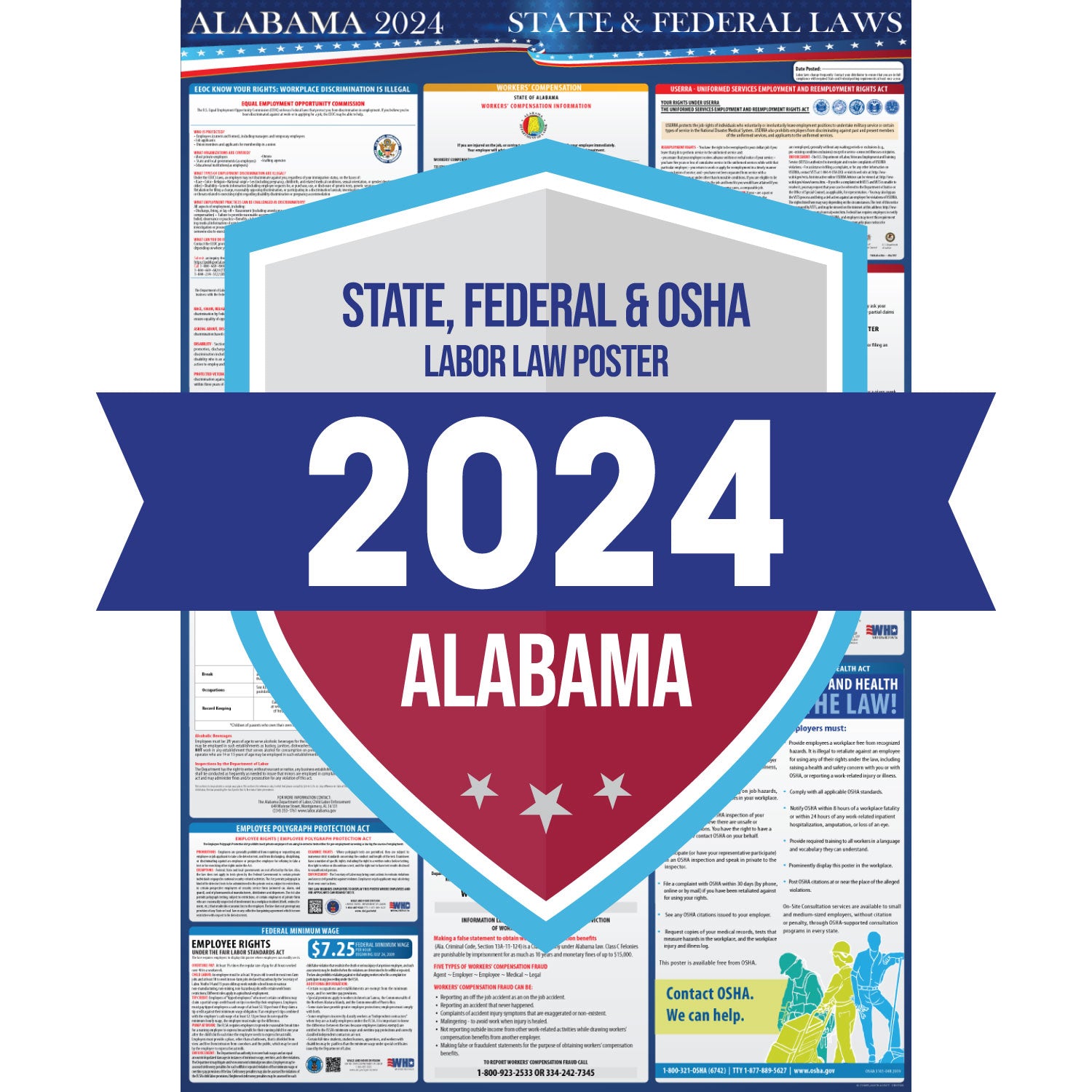 Alabama Labor Law Poster State Labor Poster